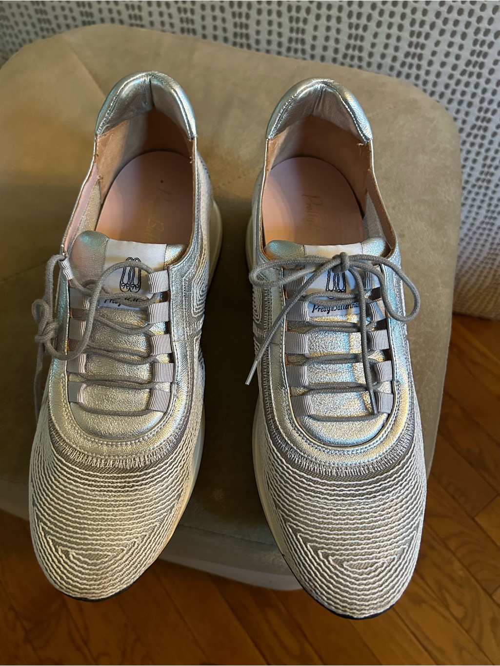 Pretty Ballerinas Silver Sneakers